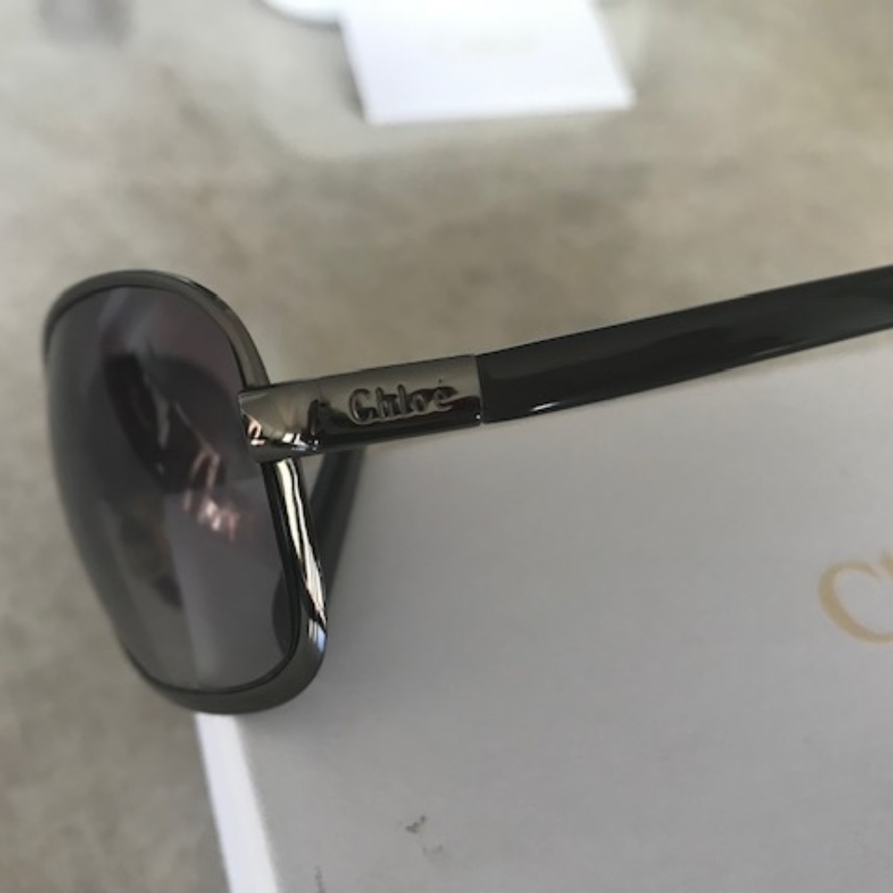 CHLOE Pewter Gradient Sunglasses CL 2107 C01 190 - Picture 7 of 8